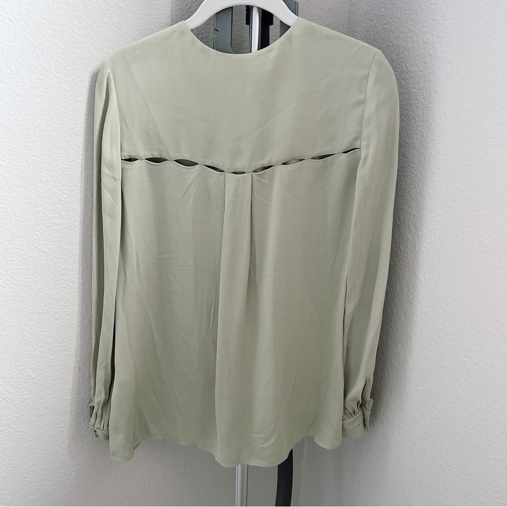 REISS Noa Cutout Detail Blouse - Picture 11 of 11